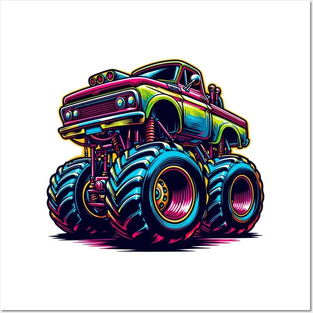 Monster Truck Wall Art by Vehicles-Art